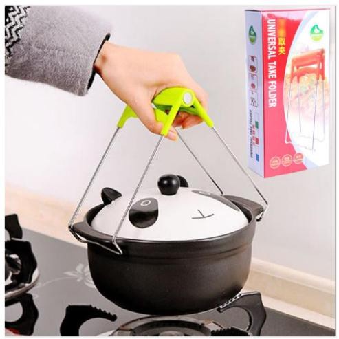 Kẹp Gấp Thức Ăn Nóng Thép Không Gỉ Tiện Dụng