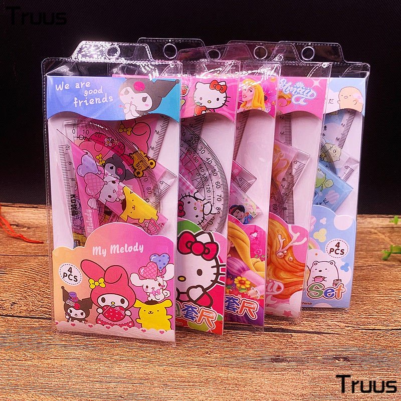 Disney Bộ Bốn Thước Đo Góc Hình Người Nhện / Người Nhện Hoạt Hình Dễ Thương Cho Học Sinh Tiểu Học MRD1