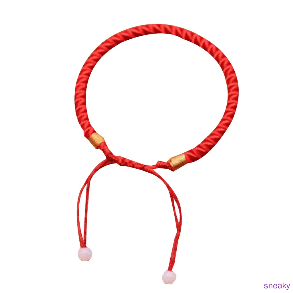 Vòng Tay Dây Bện Màu Đỏ May Mắn Cho Nam Và Nữ