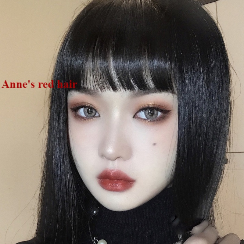 Bộ tóc giả mái ngang in hoạt hình dễ thương cho nữ