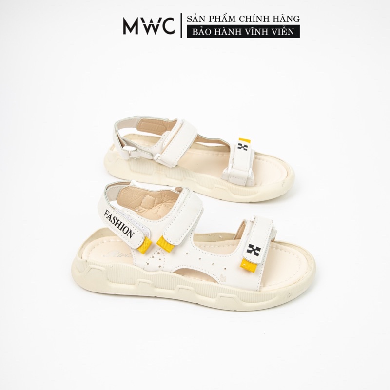 Giày Sandal Nữ MWC Đế cao 3cm Quai Ngang Basic NUSD- 2855