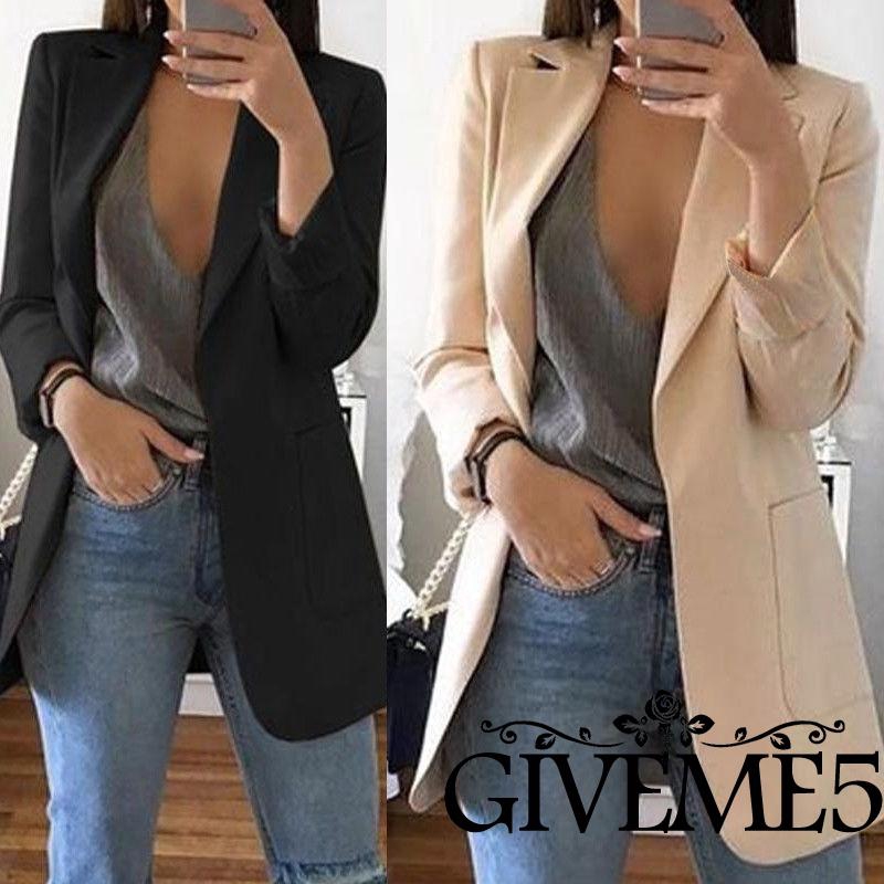 Áo khoác mỏng cổ chữ V thời trang xinh xắn cho nữ