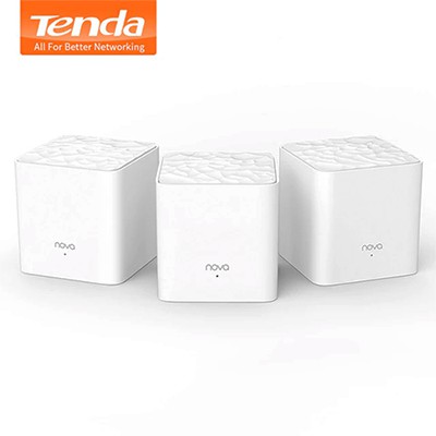 Bộ 3 Cái Phát Wifi Dạng Lưới Mesh Tenda Nova MW3 AC1200 - Hàng Chính Hãng