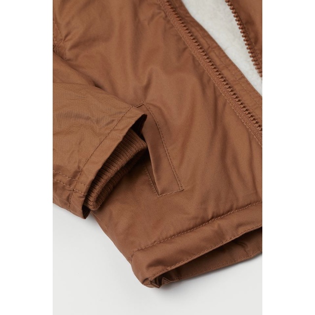 [FORM THƯỜNG] Áo khoác nâu lót lông săn sale HM US/ KR sz từ 6-9m đến 3-4y