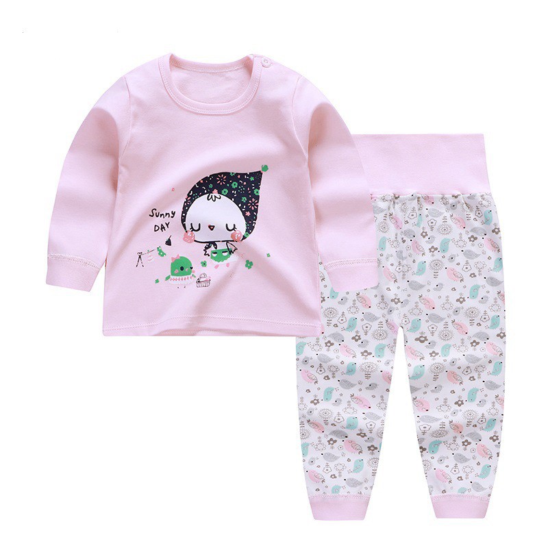 Bộ Pyjama Tay Dài Và Quần Dài Dành Cho Bé Gái Từ 12 Tháng - 4 Tuổi