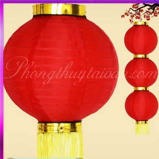 Đèn lồng đỏ vải tròn Quảng Châu (30cm, 35cm, 40m)