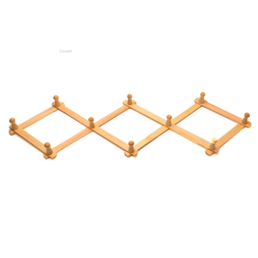 10 Hooks Expanding Keys Hat Clothes Robe Towel Hanger Wall Mount Home Door Rack