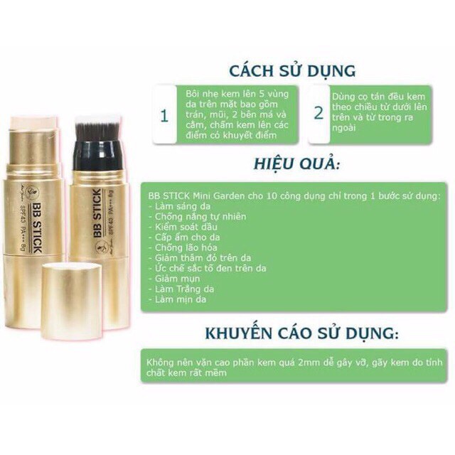Kem Nền Dạng Thỏi Bb stick MINIGARDEN Chính Hãng