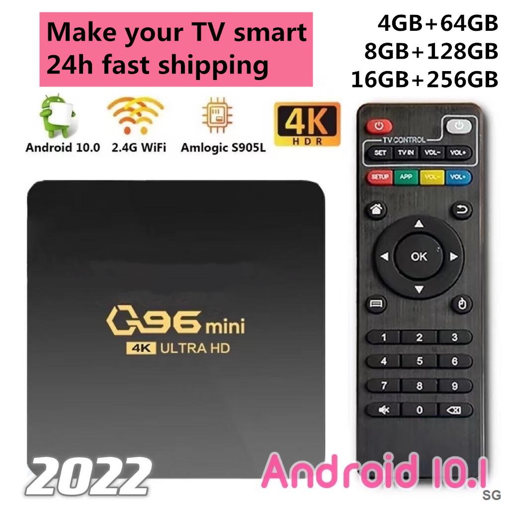 Hộp TV box 16+256GB 4K q96 Mini H. 265 s905l Android 10.0amlogic Chuyên Dụng