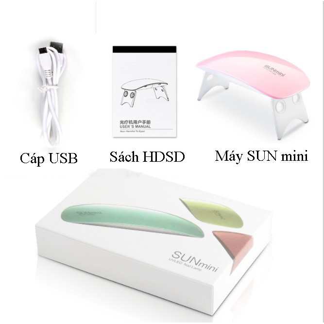 [Rẻ nhất][Hàng công ty]Máy hơ gel mini - Công suất 6W - Hơ sơn gel nhanh khô nhỏ gọn tự làm nail tại nhà - Mẫu mới 2021