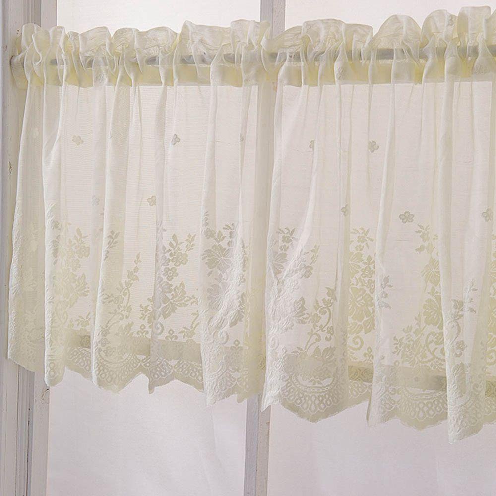 Rèm Cửa Sổ Vải Jacquard Phối Ren Dành Cho Phòng Khách / Phòng Ngủ / Quán Cà Phê / Cửa S