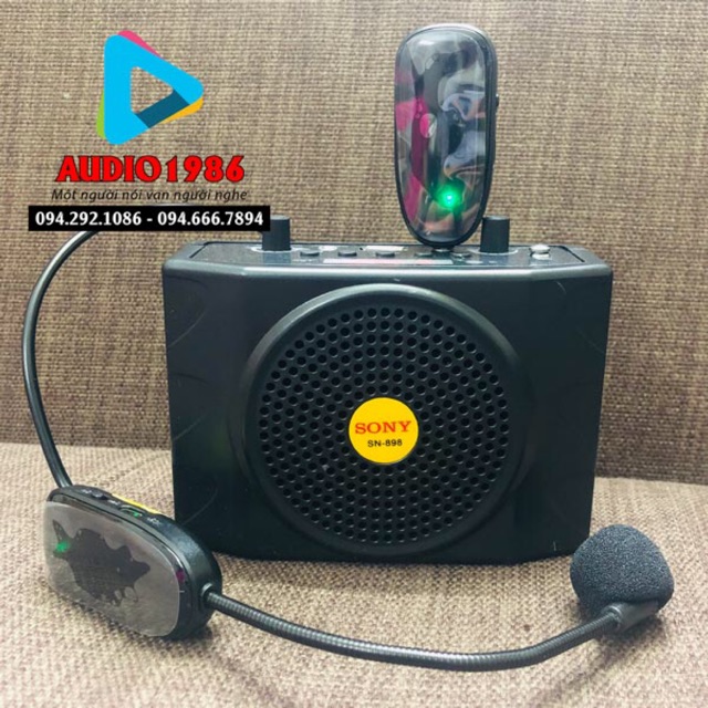 Máy Trợ Giảng Không Dây Sony Sn898 UHF Wireless Sóng xa Nhật Bản New 2019
