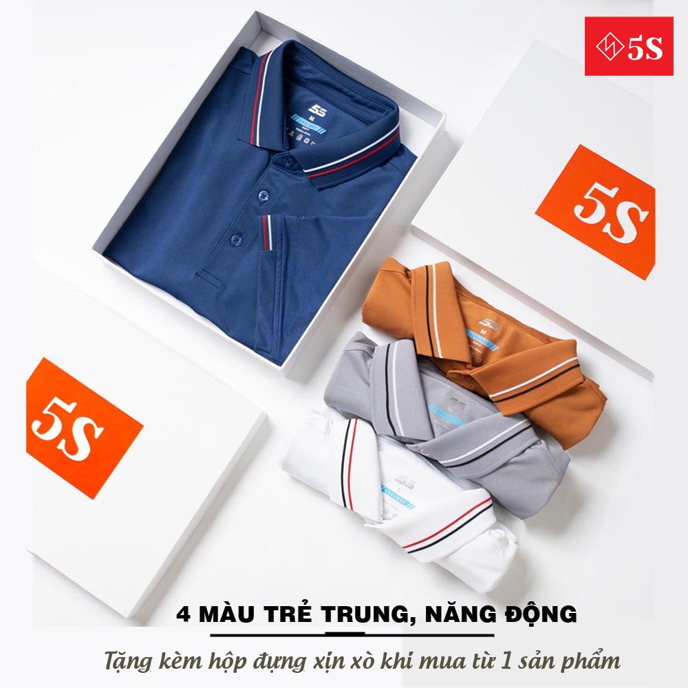 [Mã FAMALLT5 giảm 15% đơn 150K] Áo Polo Nam 5S (4 màu), Chất Liệu Coolmax Siêu Mát, Co Giãn 4 Chiều (APC21013-05) | BigBuy360 - bigbuy360.vn