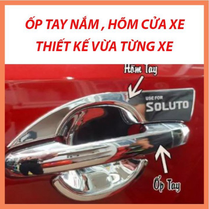 Ốp Tay Nắm Hõm Cửa Xe VIOS 2014-2021 Nhựa Abs Mạ Crom Sáng Bóng Cao Cấp Không Phai- FREE SHIP