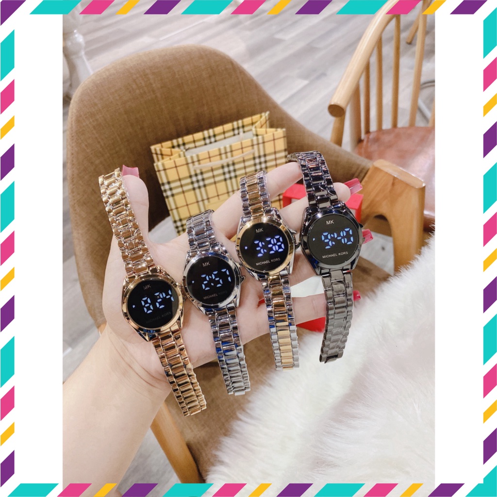 Đồng hồ nữ MK mặt cảm ứng điện tử thiết kế tinh tế hợp trend giới trẻ, bảo hành 12 tháng