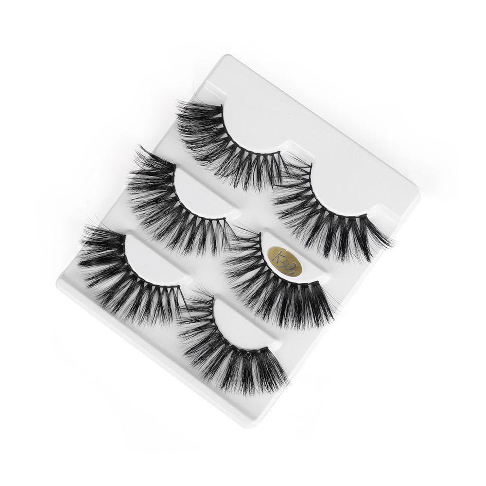 Set 3 Cặp Lông Mi Giả SKONHED 3D Handmade Có Thể Tái Sử Dụng
