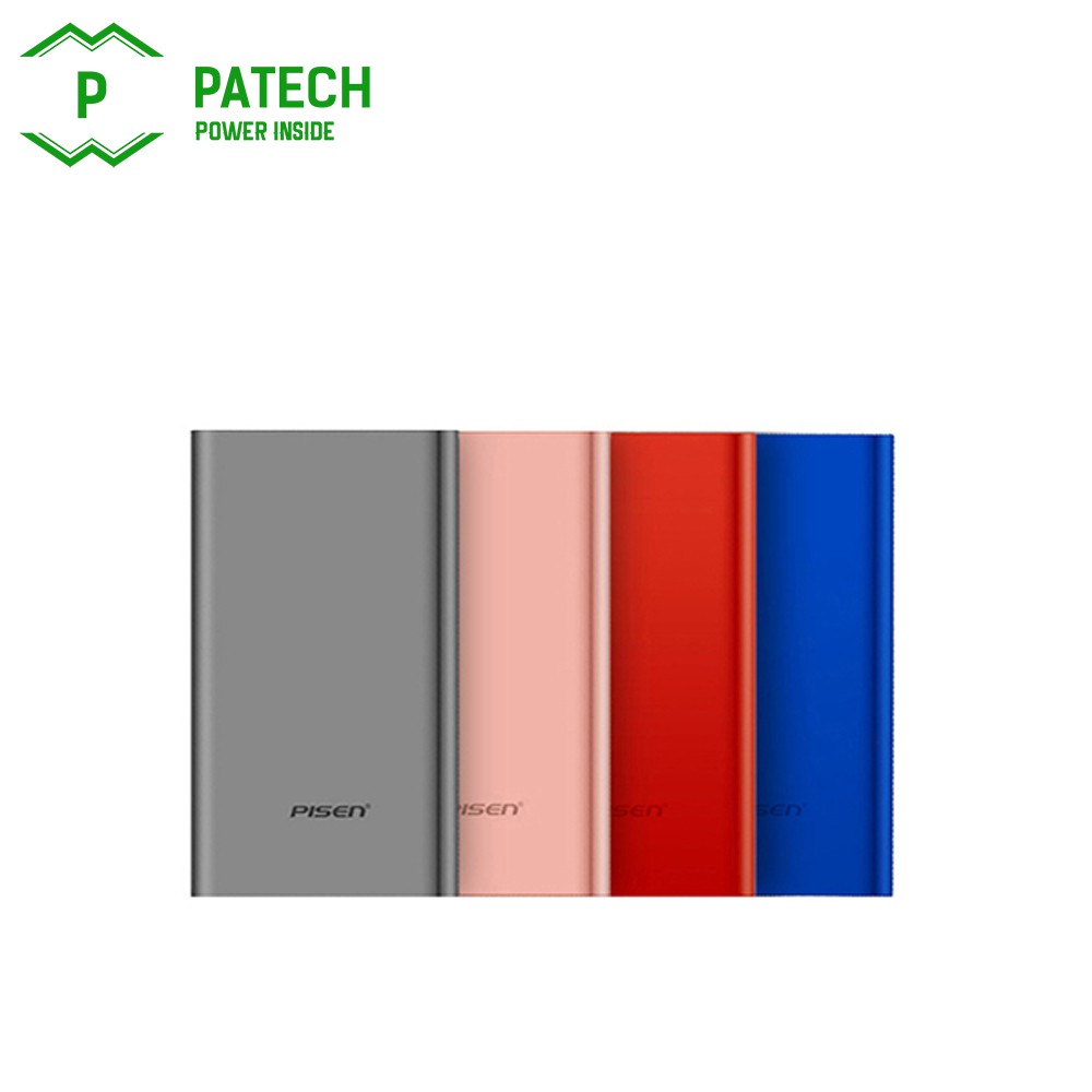 Sạc dự phòng Pisen Color Box 10000mAh (Cổng IP, 2.4A) - Hàng Chính Hãng