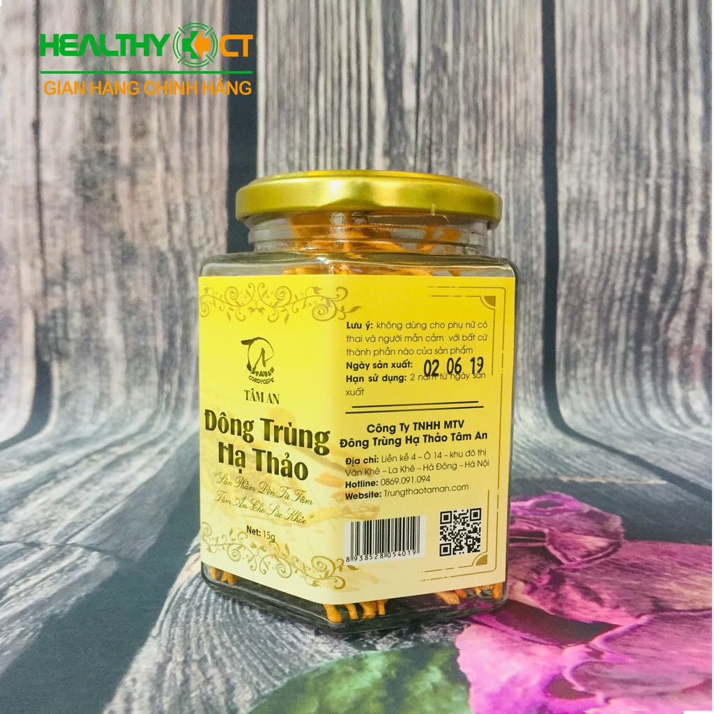 Đông trùng hạ thảo Tâm An hộp 15g hàm lượng dược chất cao - tốt cho sức khỏe (tặng gói nhỏ dùng thử) | BigBuy360 - bigbuy360.vn