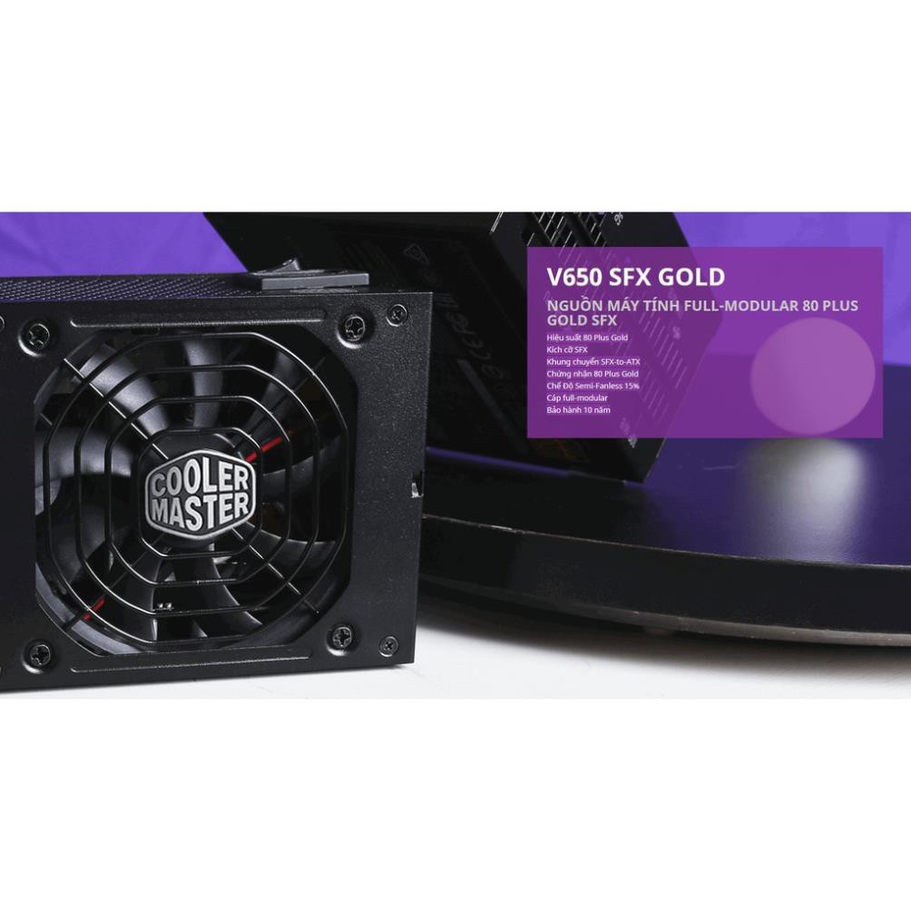 Nguồn máy tính Cooler Master 650W V SFX Gold   (80 Plus Gold/Màu Đen)