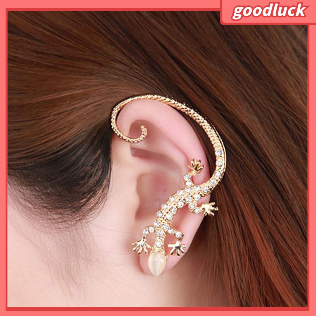 1 Khuyên Vành Tai Hình Thằn Lằn Đính Đá Cho Nữ