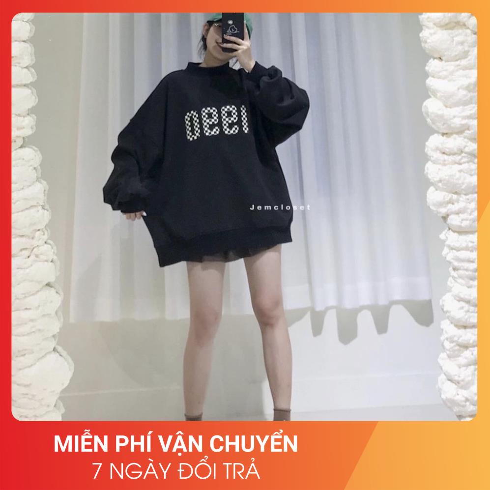 Áo nỉ caro 1990 phong cách Hàn Quốc 24 April nữ &lt;3