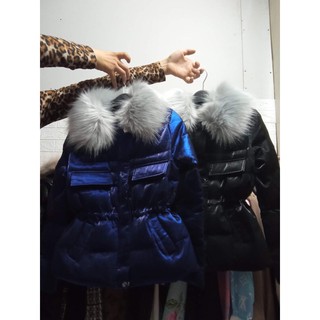 Áo Phao Cổ Lông Rút Eo Hàng Qccc