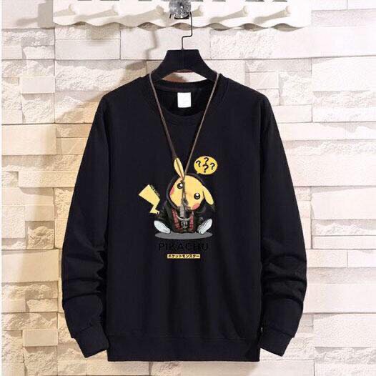 Áo Thun Nam Nữ Dài Tay unisex-Áo Pikachu 5 Màu Phog Cách Hàn Quốc