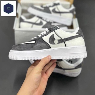 ✔️ hàng trung ✔️ giày af1 xám lông chuột nam nữ cao cấp full box + bill