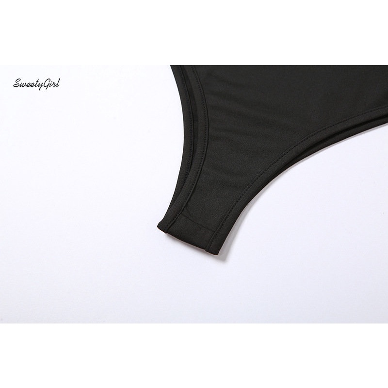 Áo Liền Quần Tay Dài Hở Vai Màu Đen Trơn Thời Trang 2022 Quyến Rũ Cho Nữ