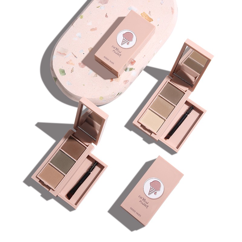 [Hàng mới về] Phấn Kẻ Mày Gogo Tales 3 Màu Ba Chiều Tự Nhiên Chống Thấm Nước Và Mồ Hôi Không Dễ Phai kèm cọ mini  Nội Địa Trung | BigBuy360 - bigbuy360.vn