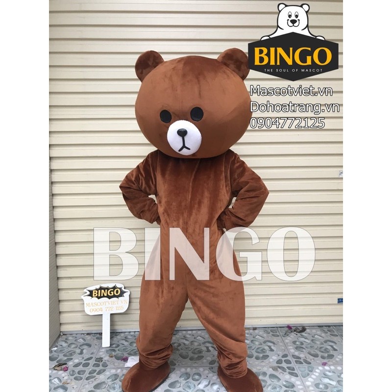 [ Hàng Tốt] Mascot Gấu Brown Lầy