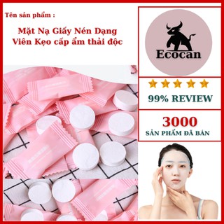 Mặt Nạ Giấy Nén Dạng Viên Kẹo cấp ẩm thải độc