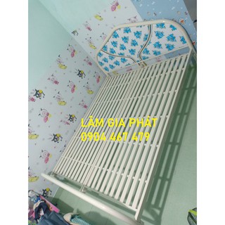 Giường sắt giường ngủ 2 người giá rẻ- ngang 1m6x2m
