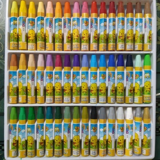 Sáp dầu con gà 48 màu - Yellow Chick vẽ trang trí (Oil pastels D.A P&T)