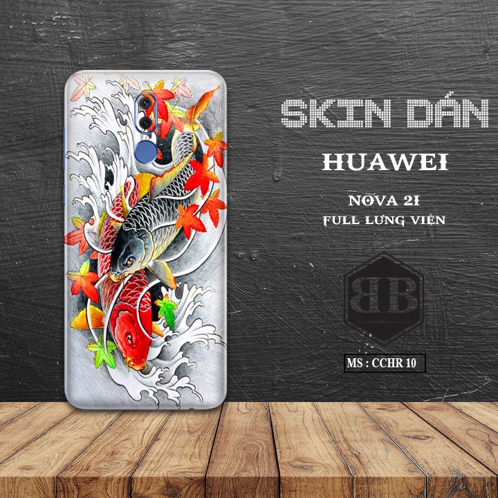 Bộ Dán điện thoại Huawei Nova 2i full máy, dùng thay ốp lưng đẹp lung linh