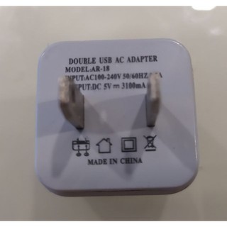 CỐC SẠC USB - CỦ SẠC USB, 2 Cổng USB 2.1A và 1A