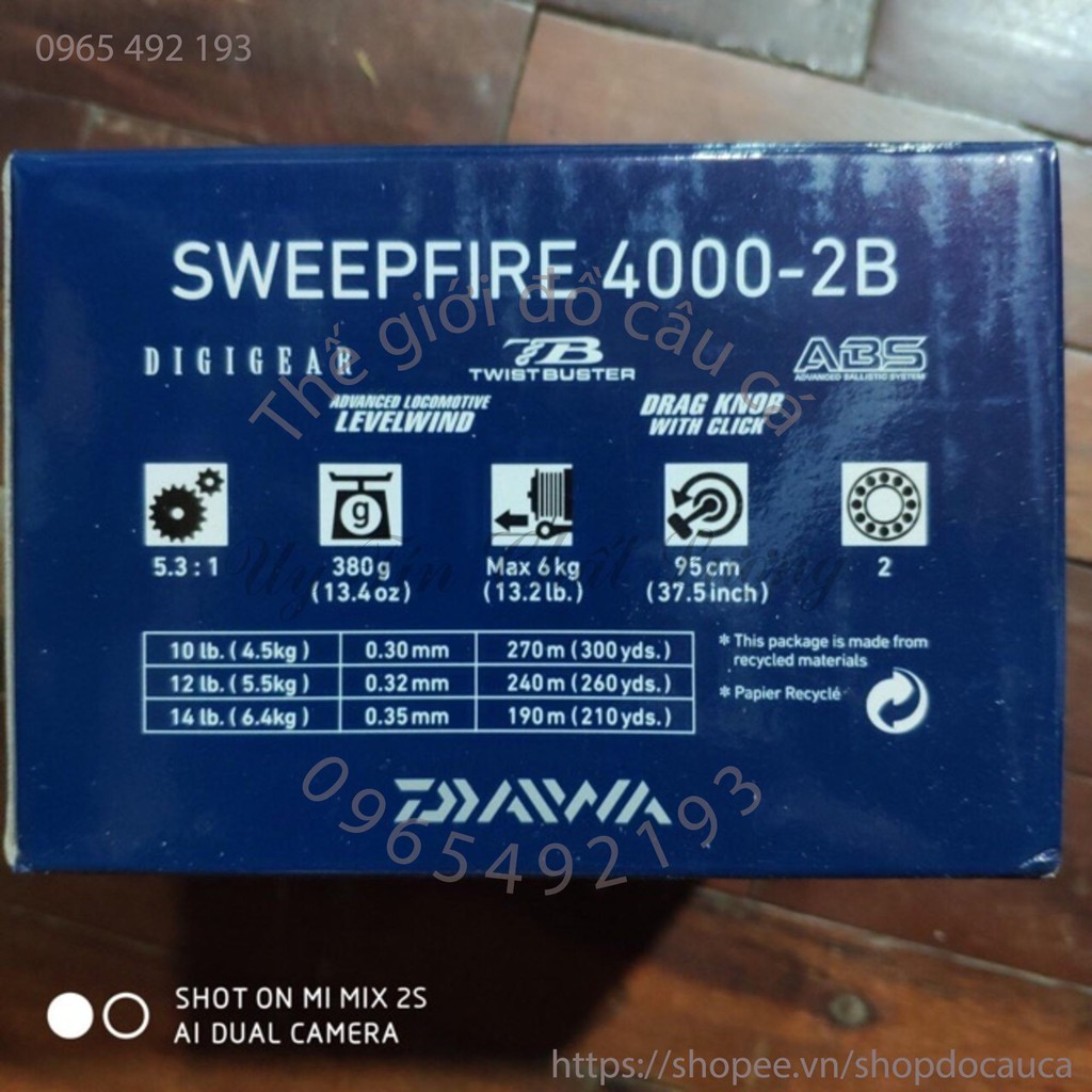Máy câu DAIWA Sweepfire ( rẻ vô địch )