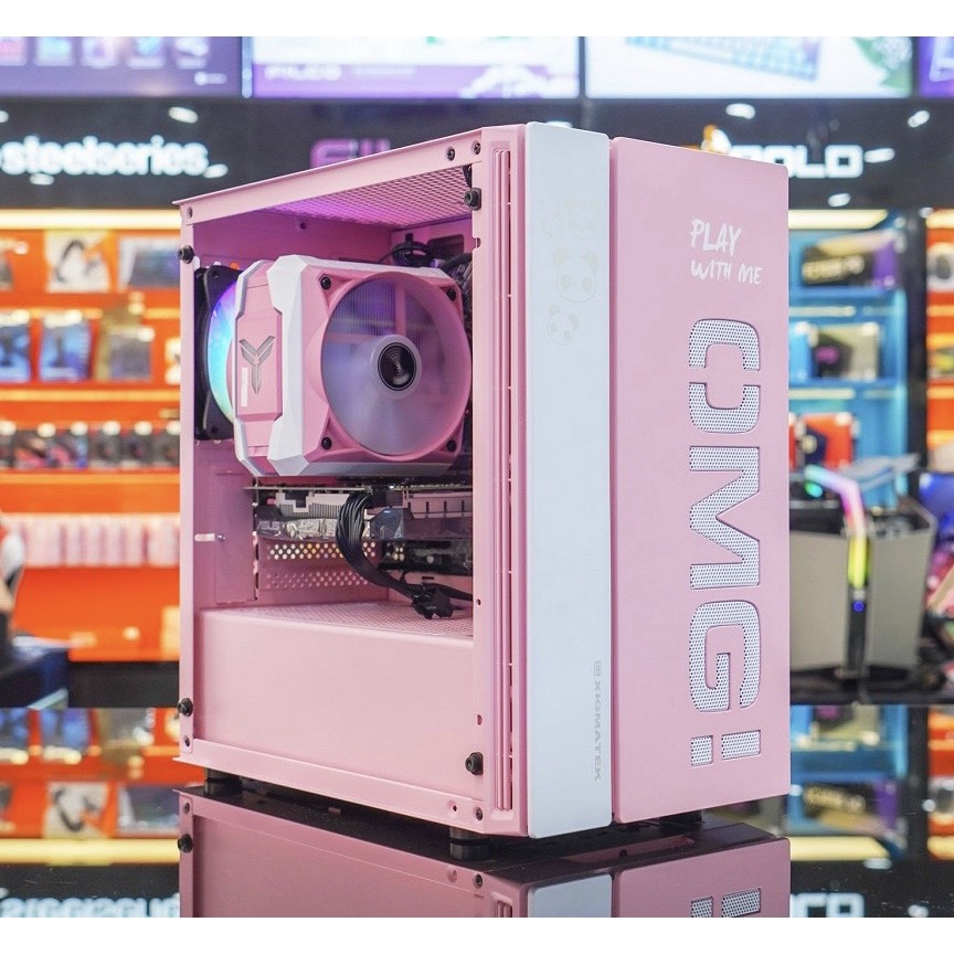 Case PC Gaming Xigmatek OMG I3 9100F | Ram 8G | GTX1050Ti