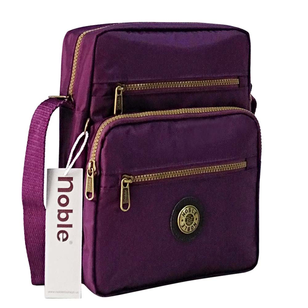 Túi đeo vai chính hãng Noble Việt Nam, chất liệu vải dù chống nước, siêu bền, Mã:N372TRO nhiều màu