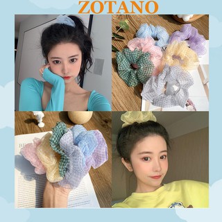 Dây chun buộc tóc vải scrunchies hàn quốc đeo tay cực đẹp SC05