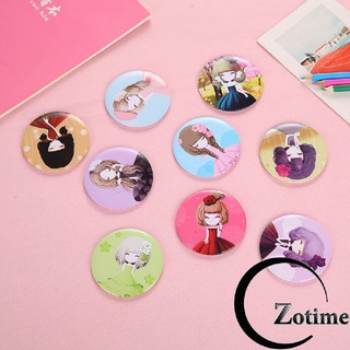Gương mini cầm tay hình tròn trang điểm Hàn Quốc cực xinh