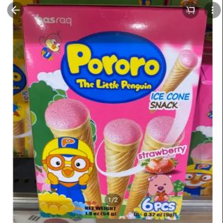 Bánh Kem Ốc Quế Pororo Basraq Vị Dâu 54g