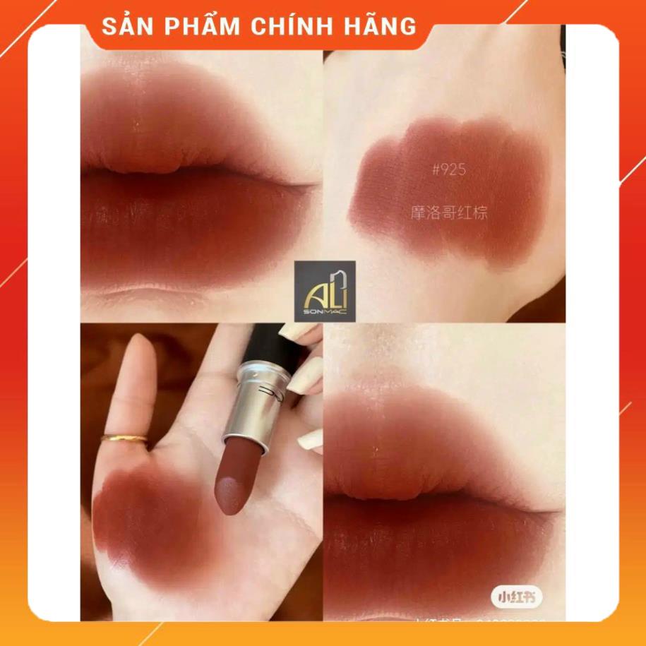 Son MAC 925 Marrakesh-mere Đỏ Đất – Powder Kiss Mới