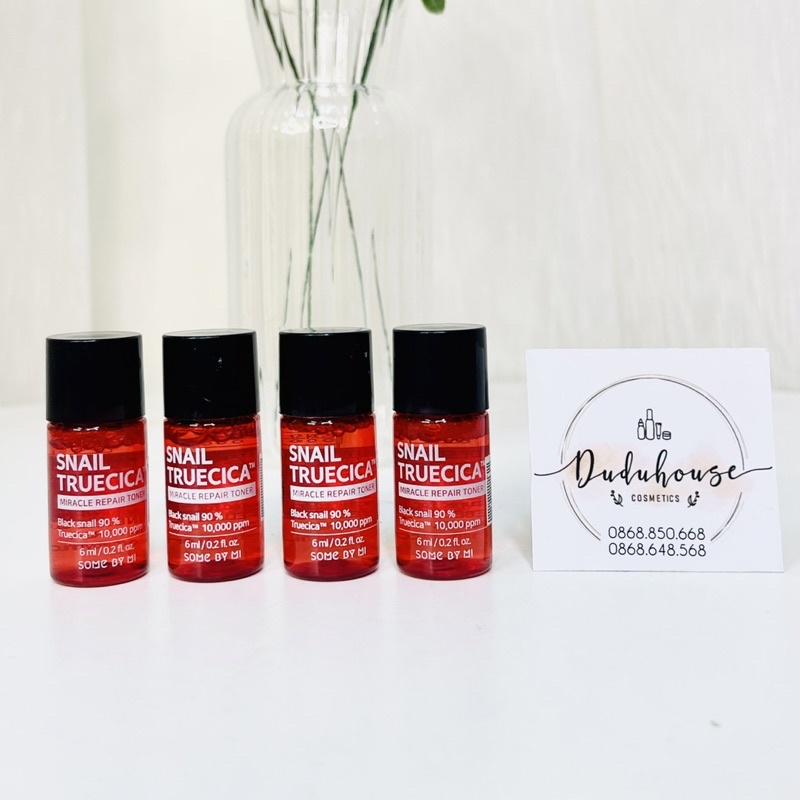 Nước Hoa Hồng Snail Truecica Miracle Repair Toner Some By Mi 6ml/30ml