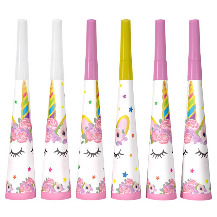 Set 16 món để bàn tiệc sinh nhật 6 người hình Unicorn lung linh cho bé – PA004