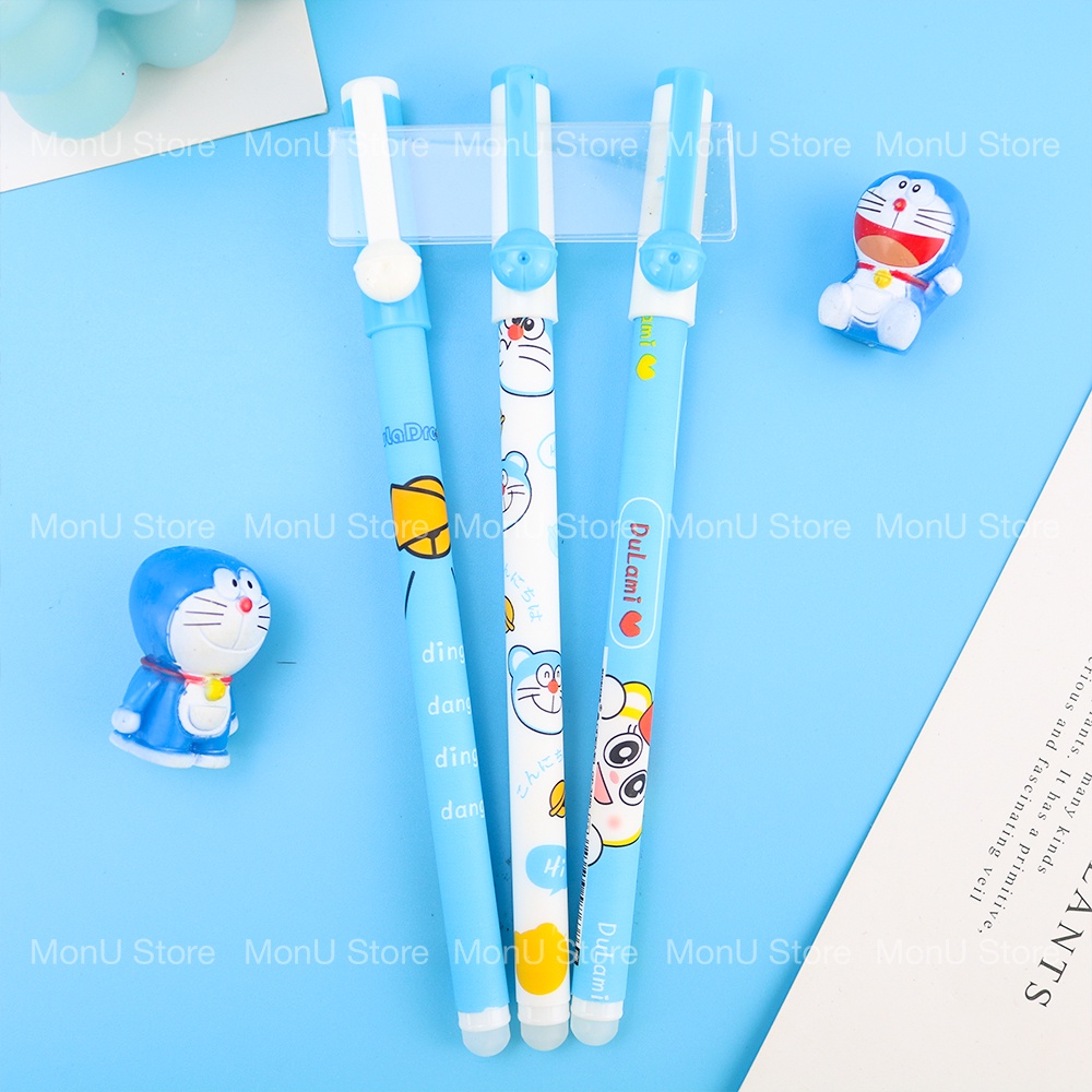 Bút bi nước, bút gel mực đen có thể xóa được DORAEMON DOREMON dễ thương cute MON0235