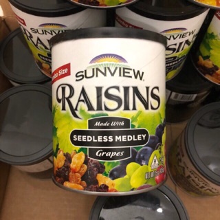 Nho khô sunview raisins nho khô mỹ không hạt .