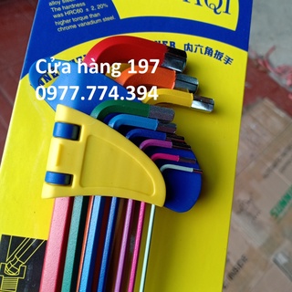 Lục giác bộ đầu bi 9 món nhiều màu sắc chất lượng cao