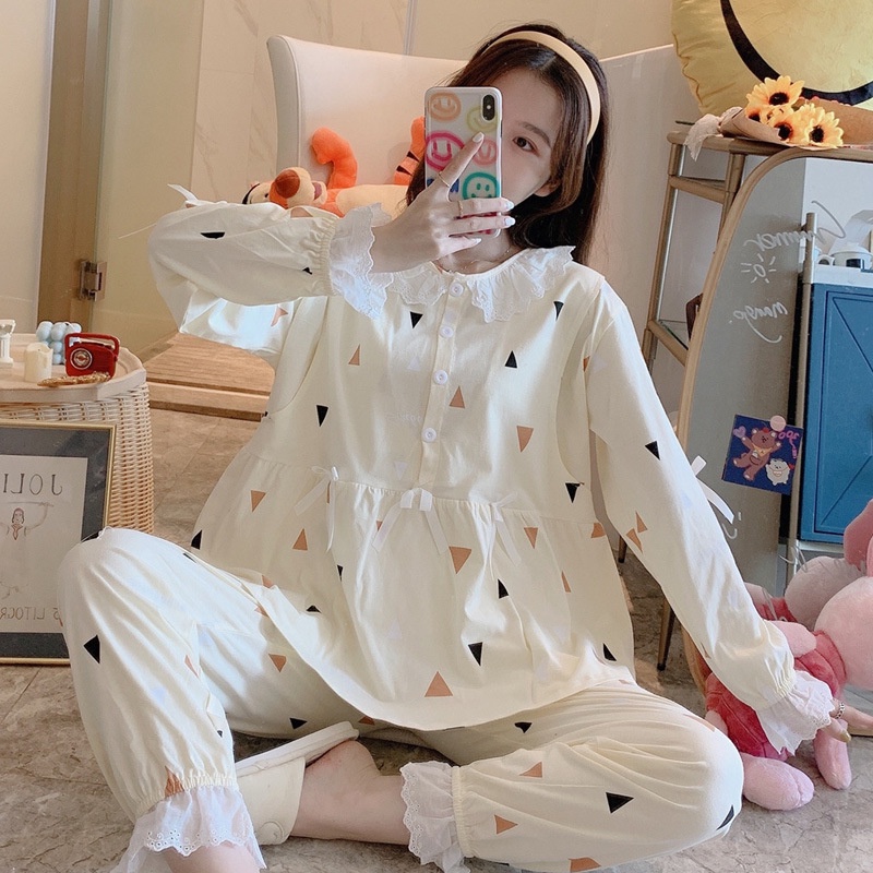 Bộ Mặc Bầu Dài Tay Ở Cữ  Sau Sinh-SAQ200