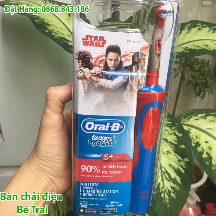 Bàn chải điện Oral-B Hàng Úc Chuẩn châu Âu PIN SẠC SÀI ĐƯỢC 5 đến 7 ngày